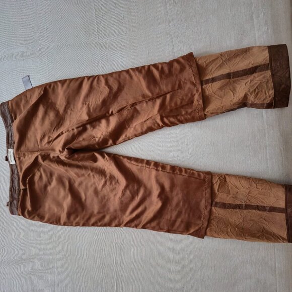 Zadig &Voltaire Crinkle leather trousers , brown S 38, 2020/21 runway collection - Picture 9 of 16